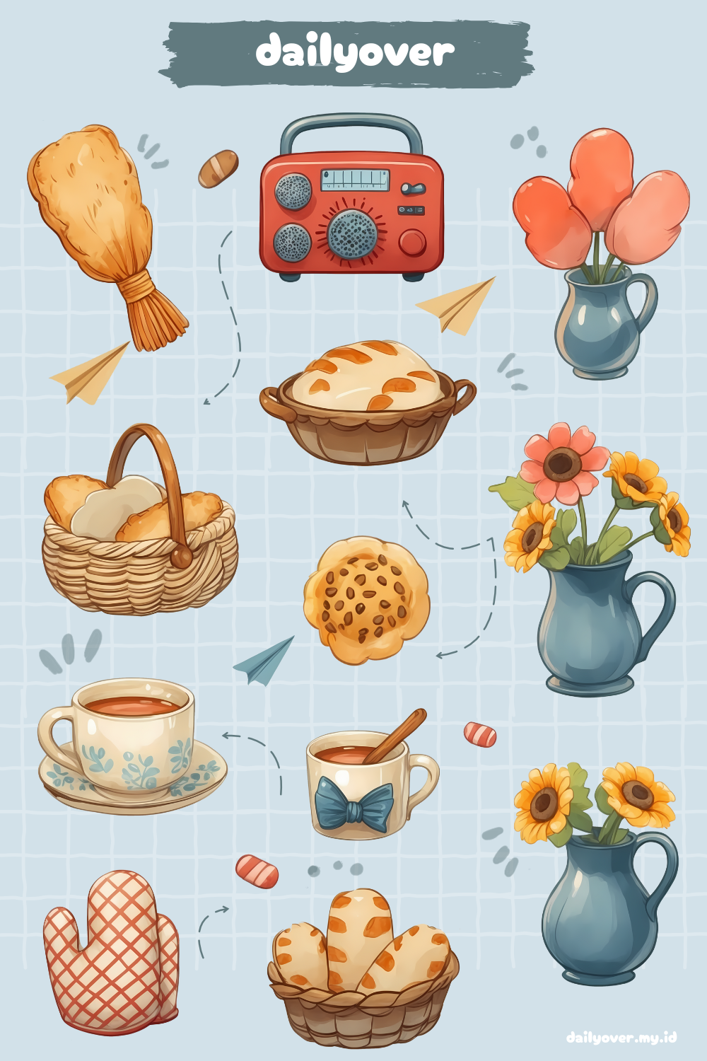 Cozy Kitchen Cottage - Digital Sticker Pack Collection - View 4